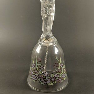 Avon Floral Fantasy 24% Full Lead Crystal Bell (1992)